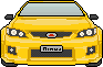 Marathon racing logo icon/pixelart