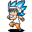 blue hair icon/pixelart