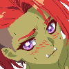 orc girl icon/pixelart