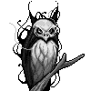 Owl (Ghost Bird) icon/pixelart