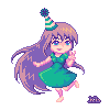 Party Girl icon/pixelart