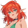 perched elf icon/pixelart