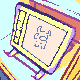 Perspective training icon/pixelart
