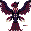 Pesquet's parrot icon/pixelart