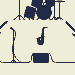 Floating band icon/pixelart