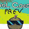 Cool coconut icon/pixelart