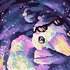 space duck icon/pixelart