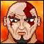Kratos, God of War icon/pixelart