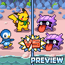 Pokemon Mystery Dungeon x Mario & Luigi RPG Battle Mockup icon/pixelart