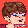 Self portrait icon/pixelart