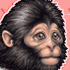 punch the monkey icon/pixelart