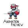 Ryu Attack Animation icon/pixelart