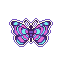 Amethyst Butterflies  icon/pixelart