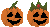 Pumpkin and Pumpking icon/pixelart