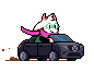 Ralsei Mercedes Benz icon/pixelart