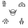 5 Random Characters icon/pixelart