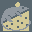 The second mouse gets the cheese. icon/pixelart