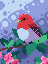 red bird icon/pixelart