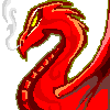 Red Dragon icon/pixelart