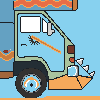RV Icecream truck icon/pixelart