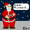 Santa went crazy icon/pixelart