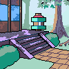 Shinto Shrine at Sawara (PC98 style) icon/pixelart