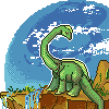 Dinosaur for One Site icon/pixelart
