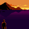 Kilowatt Sunset icon/pixelart