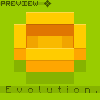 Evolution in dimensions. icon/pixelart
