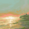 sunset  icon/pixelart