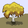 Autumn forest icon/pixelart