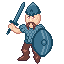 Medieval march icon/pixelart