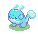 Water child walks icon/pixelart