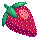 strawberry dragonfruit icon/pixelart