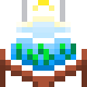 Sun Reflects on Terrarium icon/pixelart