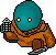 Teal Tonberry icon/pixelart