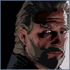 Training with an Avatar from Tron icon/pixelart