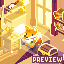 Isometric Old House from TUNIC icon/pixelart
