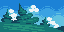 natural pixel landscape icon/pixelart