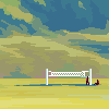 Volleyball icon/pixelart