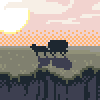 Wagon icon/pixelart