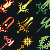 rainbow weapons icon/pixelart