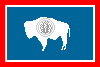 Wyoming flag icon/pixelart
