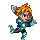 Xavier running icon/pixelart