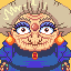 Yubaba from Spirited Away icon/pixelart
