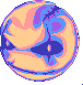 Hue shifted head icon/pixelart